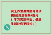 灵芝养生课件图片高清视频(高清视频+图片！学习灵芝养生，健康生活让你更轻松！)