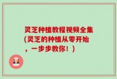 灵芝种植教程视频全集(灵芝的种植从零开始，一步步教你！)