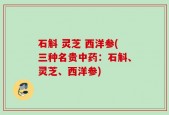 石斛 灵芝 西洋参(三种名贵中药：石斛、灵芝、西洋参)