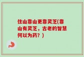 住山靠山更靠灵芝(靠山有灵芝，古老的智慧何以为药？)