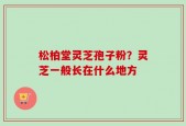 松柏堂灵芝孢子粉？灵芝一般长在什么地方