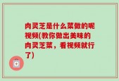 肉灵芝是什么菜做的呢视频(教你做出美味的肉灵芝菜，看视频就行了)