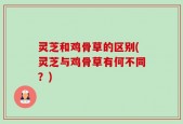 灵芝和鸡骨草的区别(灵芝与鸡骨草有何不同？)