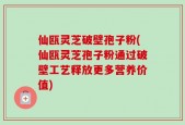 仙瓯灵芝破壁孢子粉(仙瓯灵芝孢子粉通过破壁工艺释放更多营养价值)
