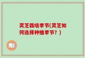 灵芝栽培季节(灵芝如何选择种植季节？)
