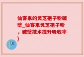 仙客来的灵芝孢子粉破壁_仙客来灵芝孢子粉，破壁技术提升吸收率)