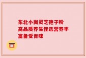 东北小岗灵芝孢子粉 高品质养生佳选营养丰富备受青睐