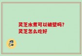 灵芝水煮可以破壁吗？灵芝怎么吃好