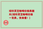 琼珍灵芝咖啡价格表图片(琼珍灵芝咖啡价格一览表，快来看！)