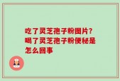 吃了灵芝孢子粉图片？喝了灵芝孢子粉便秘是怎么回事