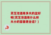 灵芝泡酒用多大的盆好呢(灵芝泡酒用什么样大小的容器更合适？)