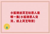 小狐狸送灵芝给恩人是哪一集(小狐狸恩人交流，送上灵芝敬意)