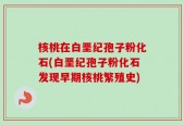 核桃在白垩纪孢子粉化石(白垩纪孢子粉化石发现早期核桃繁殖史)