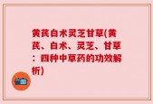 黄芪白术灵芝甘草(黄芪、白术、灵芝、甘草：四种中草药的功效解析)
