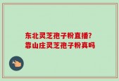 东北灵芝孢子粉直播？靠山庄灵芝孢子粉真吗