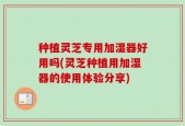 种植灵芝专用加湿器好用吗(灵芝种植用加湿器的使用体验分享)
