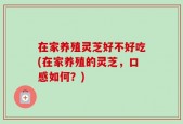 在家养殖灵芝好不好吃(在家养殖的灵芝，口感如何？)