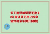 天下雨泽破壁灵芝孢子粉(雨泽灵芝孢子粉穿墙惊艳豪华提升健康)