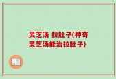 灵芝汤 拉肚子(神奇灵芝汤能治拉肚子)