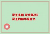 灵芝多糖 荧光基团？灵芝的精华是什么