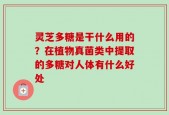 灵芝多糖是干什么用的？在植物真菌类中提取的多糖对人体有什么好处