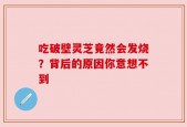 吃破壁灵芝竟然会发烧？背后的原因你意想不到