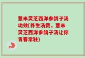 薏米灵芝西洋参鸽子汤功效(养生汤煲，薏米灵芝西洋参鸽子汤让你青春常驻)