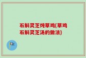 石斛灵芝炖草鸡(草鸡石斛灵芝汤的做法)