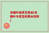 石榴叶加灵芝煲水(石榴叶与灵芝的煮水功效)