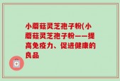 小蘑菇灵芝孢子粉(小蘑菇灵芝孢子粉——提高免疫力、促进健康的良品