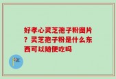 好孝心灵芝孢子粉图片？灵芝孢子粉是什么东西可以随便吃吗
