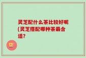 灵芝配什么茶比较好呢(灵芝搭配哪种茶最合适？