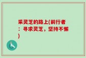 采灵芝的路上(前行者：寻求灵芝，坚持不懈)