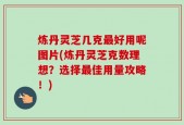 炼丹灵芝几克最好用呢图片(炼丹灵芝克数理想？选择最佳用量攻略！)