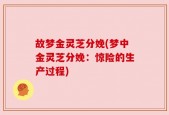 故梦金灵芝分娩(梦中金灵芝分娩：惊险的生产过程)