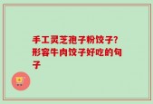 手工灵芝孢子粉饺子？形容牛肉饺子好吃的句子