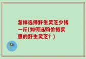 怎样选择野生灵芝少钱一斤(如何选购价格实惠的野生灵芝？)