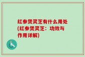 红参煲灵芝有什么用处(红参煲灵芝：功效与作用详解)