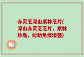 赤灵芝深山紫林芝片(深山赤灵芝芝片，紫林珍品，能助免疫增强)