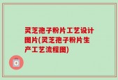 灵芝孢子粉片工艺设计图片(灵芝孢子粉片生产工艺流程图)