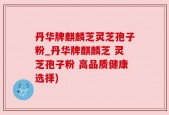 丹华牌麒麟芝灵芝孢子粉_丹华牌麒麟芝 灵芝孢子粉 高品质健康选择)