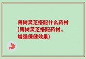 薄树灵芝搭配什么药材(薄树灵芝搭配药材，增强保健效果)