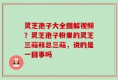 灵芝孢子大全图解视频？灵芝孢子粉里的灵芝三萜和总三萜，说的是一回事吗
