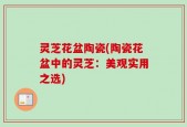 灵芝花盆陶瓷(陶瓷花盆中的灵芝：美观实用之选)