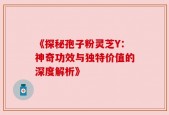 《探秘孢子粉灵芝Y：神奇功效与独特价值的深度解析》