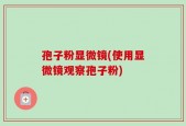 孢子粉显微镜(使用显微镜观察孢子粉)