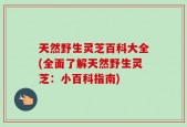 天然野生灵芝百科大全(全面了解天然野生灵芝：小百科指南)