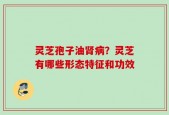 灵芝孢子油肾病？灵芝有哪些形态特征和功效