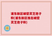 浦东新区破壁灵芝孢子粉(浦东新区推出破壁灵芝孢子粉)