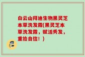 白云山拜迪生物黑灵芝本草洗发露(黑灵芝本草洗发露，赋活秀发，重拾自信！)